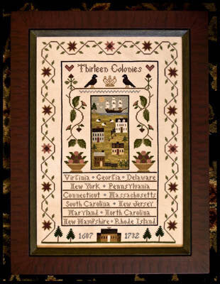 Little House Needleworks - Thirteen Colonies - Cross Stitch Pattern