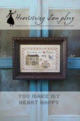 Heartstring Samplery - You Make My Heart Happy - Cross Stitch Pattern