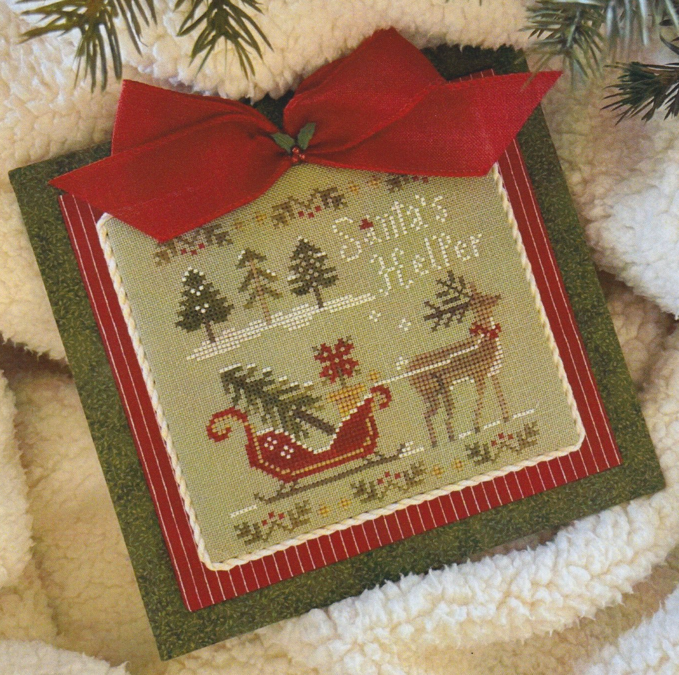 Little House Needleworks - Santa's Helper - Cross Stitch Pattern