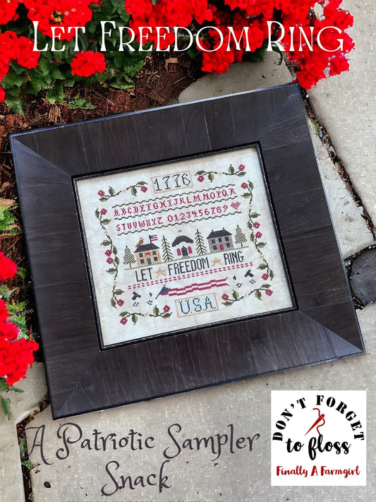 Finally a Farmgirl Designs - Let Freedom Ring - Cross Stitch Pattern