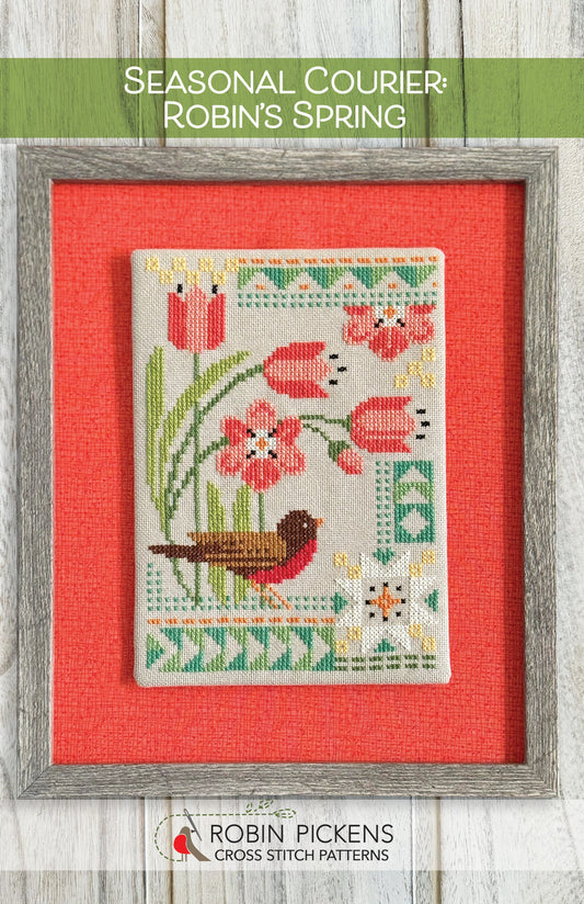 Robin Pickens - Seasonal Courier: Robin's Spring - Cross Stitch Pattern