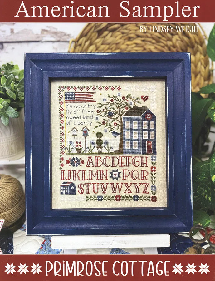 Primrose Cottage - American Sampler - Cross Stitch Pattern